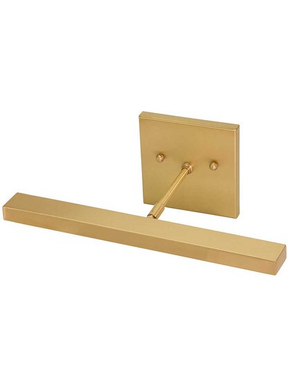 Horizon Direct-Wire 12 inch LED Picture Light in Satin Brass.